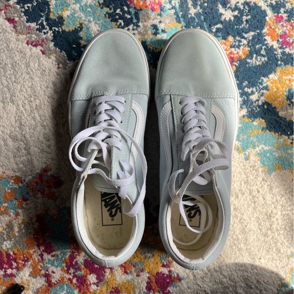 Light Blue Vans Old Skools - Picture 3 of 8